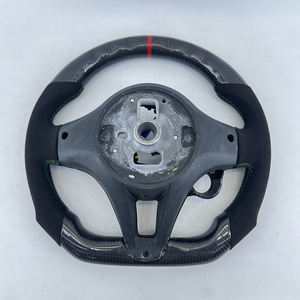 Volante Deportivo de Fibra de Carbono y Cuero Perforado Personalizado para Alfa <span class=keywords><strong>Romeo</strong></span> Giulia 2017 - Product Image 5