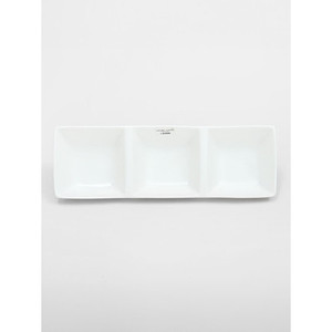 Nuovo piatto bianco a tre versi con osso eleganti vassoi - Product Image 1