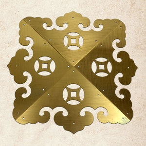 Chinese Antique Style Thickened Brass <b>Corner</b> <b>Protectors</b> 3-5mm 15-45cm Bronze Brass Color For Doors Furniture Cabinets - Product Image 2