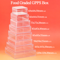 Boîtes cadeaux carrées transparentes WEISHENG, boîtes en plastique PS pour pâtisserie, mariage, bonbons, contenants pour gâteaux, emballage pour chocolats et truffes