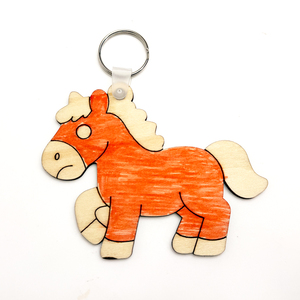 Bracelets promotionnels pour la fête des enfants, porte-clés en bois et ébauches en contreplaqué Pomy - Product Image 3