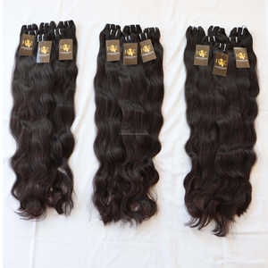 Paquets de cheveux brésiliens bruts à Double trame, non traités, vente en gros, indien, humain, vietnamien, cuticule vierge, cheveux alignés - Product Image 1