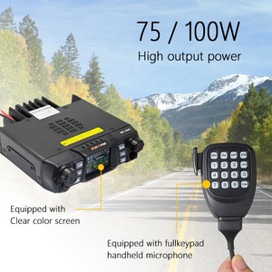 Công suất cao 100W cơ sở trạm phát thanh xe xe Walkie Talkie vô tuyến di động VHF UHF Tần Số Kép ham thu phát vô tuyến - Product Image 3