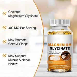 120 Cápsulas de Magnesio Glicinato y Vitamina B6 para el Alivio de la Fatiga, Mejora del Sueño, Huesos Fuertes, Corazón y Músculos Saludables - Product Image 4