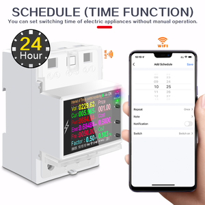 AT4PW 100A图雅WIFI Din导轨智能开关遥控交流220V 110V数字电源能量伏安千瓦时频率因数计 - Product Image 2