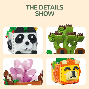 Mini blocs plantes jouet succulentes fleur en plastique Micro diamant blocs de construction pour enfants cadeaux - Product Image 3