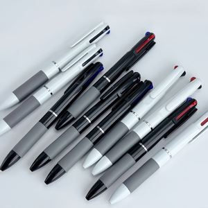 Hot-sale Elegant Multi-Color Plastic Click Ballpoint Three-Color Classic Advertising for Gifts Exhibitions Can Customized Logo - Product Image 2