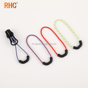 S541 # Phản Quang Đốm Silicone Dây Kéo Kéo Dây Hình Dạng Hình Thang Ngoài Trời <span class=keywords><strong>Puller</strong></span> Tab Cho Áo Khoác Bền Phụ Kiện - Product Image 2