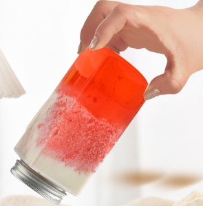 380ml vuông Jar trong suốt pet chai nhựa cho kẹo sữa nước lạnh uống chai nước trái cây với nhôm vít cap - Product Image 5