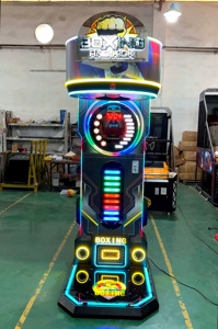Machine de jeu d'arcade de boxe à monnayeur, en fer et plastique, lumières LED colorées, certifiée CE, garantie 1 an, 1 joueur, pour adultes, jeu en intérieur - Product Image 4