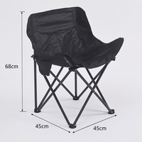 Chaise lune pliable avec 90 % d'économie d'espace, tissu haute densité et structure extérieure portable