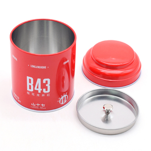 Nhà Máy Kín Giá Kim Loại 50G Lá Lỏng Lẻo Bao Bì Trà Caddy Với Nắp Đôi Trà <span class=keywords><strong>Tin</strong></span> - Product Image 2