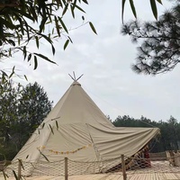 Grande tente de réception, mariage, hôtel, café, glamping, safari, tipi, camping en plein air, tente pyramide indienne imperméable
