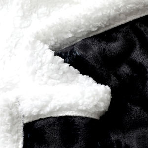 ผ้าห่มขนแกะเชอร์ปาเนื้อนุ่มพิเศษสองชั้น พิมพ์ลายตามสั่ง พกพาสะดวก ใช้ได้ทุกฤดู สำหรับใช้ในบ้าน เดินทาง หรือโรงแรม - Product Image 4