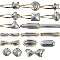 Pince à cheveux Songjin avec perles, base en alliage, épingle à cheveux DIY en strass, faite à la main, style chinois, accessoires de coiffure pour femmes, bijoux