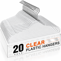 Cintres transparents AINARE, design fin, gain de place, écologiques, pour magasins de vêtements, chemises, manteaux, vestes pour adultes
