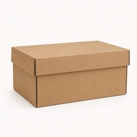 Boîte à chaussures en carton ondulé personnalisée, taille sur mesure, impression de logo personnalisé, emballage pour chaussures, certifiée FSC