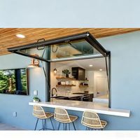 Ventanas Australianas de Doble Acristalamiento, Verticales, de Aleación de Aluminio, Resistentes a Impactos, con Toldo Plegable, Insonorizadas, Diseño Moderno y Deslizante