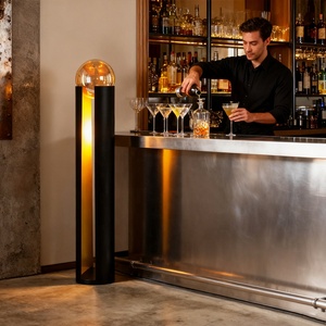 Nhà Sản Xuất Nổ Thủy Tinh Bằng Chứng Bóng Màu Đen Phòng Ngủ Trang Trí Đứng Phòng Khách Bắc Âu Sang Trọng LED Hiện Đại Đèn Sàn - Product Image 2