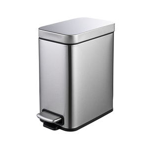 Sinoware Narrow Slim Rectangular Bathroom Waste <strong>Bin</strong> <strong>Colored</strong> <strong>Garbage</strong> Container <strong>Bin</strong> for Bathroom - Product Image 5
