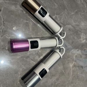 Portable Rechargeable Flashlight With Adjustable Led Light And Carabiner For Outdoor Use - Product Image 3