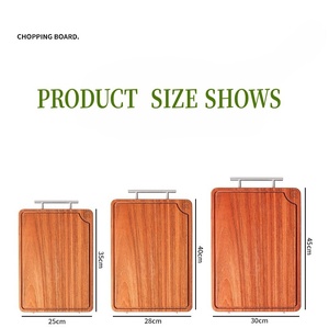 <span class=keywords><strong>Planche</strong></span> à découper en bois de rose de qualité supérieure, construction solide, non toxique, bois organique pour la viande et les légumes, préparation des aliments en cuisine - Product Image 3