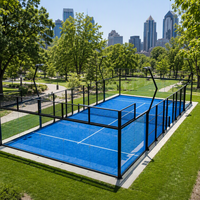 Meilleur prix d'usine pour un terrain de padel professionnel panoramique de qualité FIP, équipement de terrain de padel