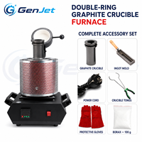 Four à arc électrique numérique pour la fusion de l'or, capacité 200 kg/h, avec creuset en graphite, machine de fusion de métaux pour l'or et l'argent