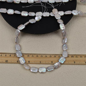 Bulk Spot Wholesale Baroque <b>Shaped</b> Rectangular <b>Blocks</b> Strong Natural Freshwater White Pearls for DIY Necklaces - Product Image 4