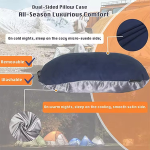 Essential Backpacking Memory Foam Camping Pillow Almohada triturada de punto para un sueño cómodo durante los viajes y el camping - Product Image 5