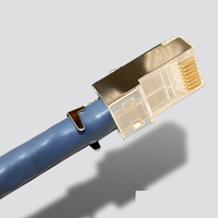 Harga grosir langsung pabrik kucing 7 RJ45 konektor tahan air Ftp Stp 50U steker berpelindung
