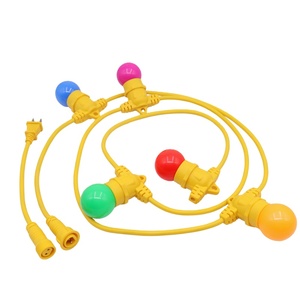 Chất lượng cao năng lượng mặt trời bóng đèn chuỗi đèn E03 không thấm nước 3 cách kết nối t Loại nhựa tròn Patio thu thập ánh sáng - Product Image 1