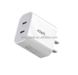 Dual <b>C</b> Fast <b>Charging</b> 20W <b>Charging</b> Head TYPE-<b>C</b> Charger 40W Dual PD Charger Mobile Phone <b>Charging</b> Head - Product Image 3