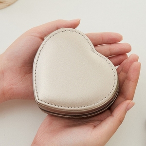 Étuis à bijoux en forme de cœur, mini étui à bijoux pratique, étui à bijoux en PU - Product Image 5