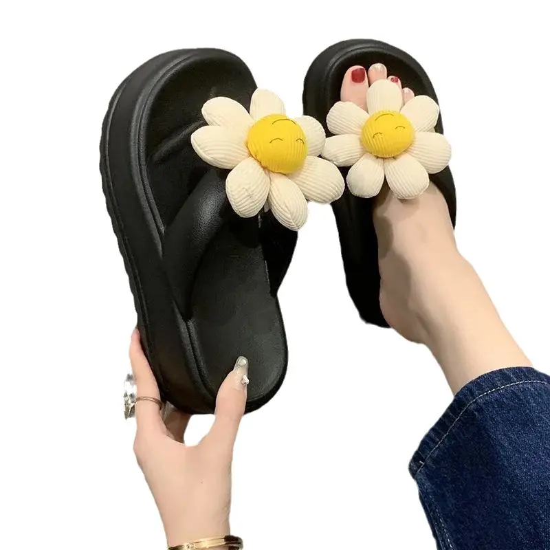 Desodorante EVA verano flor encantadora tacones altos zapatilla de playa para el ocio