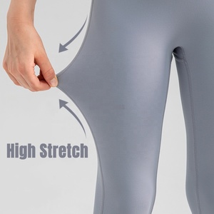 Leggings da allenamento elasticizzati morbidi burrosi per ragazze <span class=keywords><strong>pantaloni</strong></span> da <span class=keywords><strong>Yoga</strong></span> da ballo traspiranti a vita alta per bambini di 6-13 anni - Product Image 4