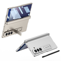 Étui magnétique GKK à protection intégrale et étanche en PC avec support intégré pour Z Fold 7/6/5/4, couleur unie, coques de téléphone 360°
