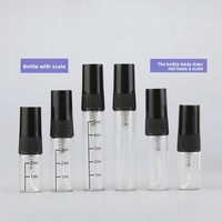 Échantillons personnalisés de flacons de parfum gradués de haute qualité : 2 ml, 3 ml, 5 ml, flacons gradués en verre pour crème pour le visage, mascara et collyre
