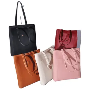 China factory fashion luxury promotion gift ladies pu leather bags for women tote bag girls shopping bag