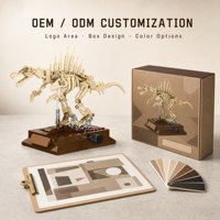 Ensemble de blocs de construction OEM personnalisés Fossile de Spinosaurus – Colonne vertébrale dorsale – Jouet éducatif STEM – Figurines d'action pour enfants – Vente en gros pour musées 57039