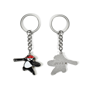 Tiểu Thuyết và đáng yêu Kung Fu Panda Kẽm hợp kim mềm men phim hoạt hình Keychain - Product Image 3