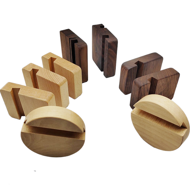Black Walnut Beech Wood Mobile Phone Stand Wooden Phone Holder Office Holiday Gift