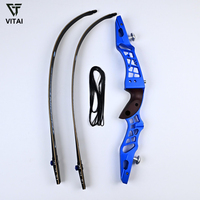 Busur Recurve Takedown ILF 68 Inci dengan Riser Aluminium CNC 24lbs, Peralatan Latihan Panahan Target, Busur Latihan untuk Pemula