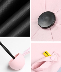 Parapluie pliable à capsule promotionnelle Parasol Meilleur voyage portable UV Petit 5 Mini parapluie pliable avec logo personnalisé avec étui - Product Image 4