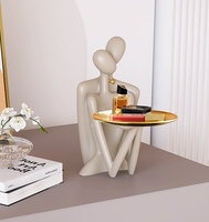 Moderne Abstrait Résine Statue Miniatures Moderne Étagère maison décoration intérieur Accessoires Décorations Cadeaux
