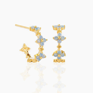 Collana con Mini Fiore Blu Nuova Collezione 2026 per l'Estate, Stile Dolce da Donna, in Rame Placcato Oro, Collana a Catena - Product Image 5