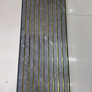 Cao cấp vàng dòng <span class=keywords><strong>PVC</strong></span> rãnh tấm chống ẩm chống cháy nội thất trang trí tấm Tường Trần lưới cho căn hộ cho Ấn Độ - Product Image 2