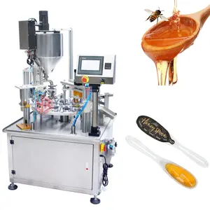 1600-1800 pcs per hour Automatic Honey Filling Machine Honey Spoon Filling Sealing Machine Stainless Steel