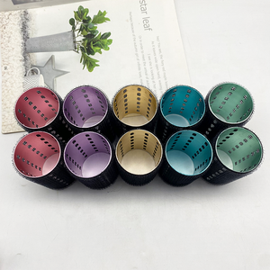 Outils et accessoires de coiffure Rouleaux <span class=keywords><strong>velcro</strong></span> à noyau en aluminium de 50*90mm pour cheveux Rouleaux à cheveux en métal d'emballage personnalisés - Product Image 4