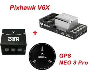 ตัวควบคุมการบิน H753 V6X Cuav Pixhawk พร้อมโมดูล GPS 3โมดูล RC โดรนชิ้นส่วน DIY สีดำ - Product Image 2